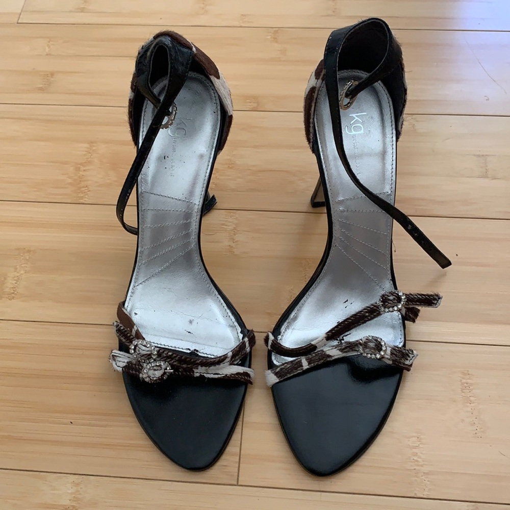 KG by Kurt Geiger Faux Animal Hair heels